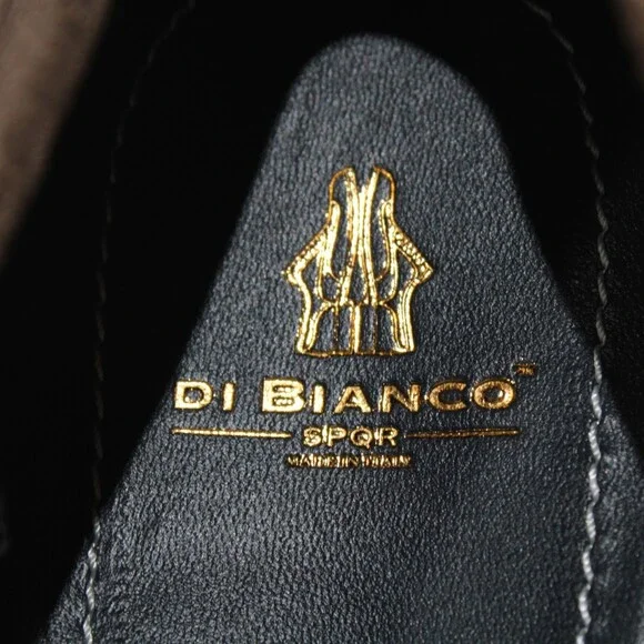 Di Bianco NWB Miseno Cashmere Suede Penny Loafers Size 44 (US 11) in Bark Brown